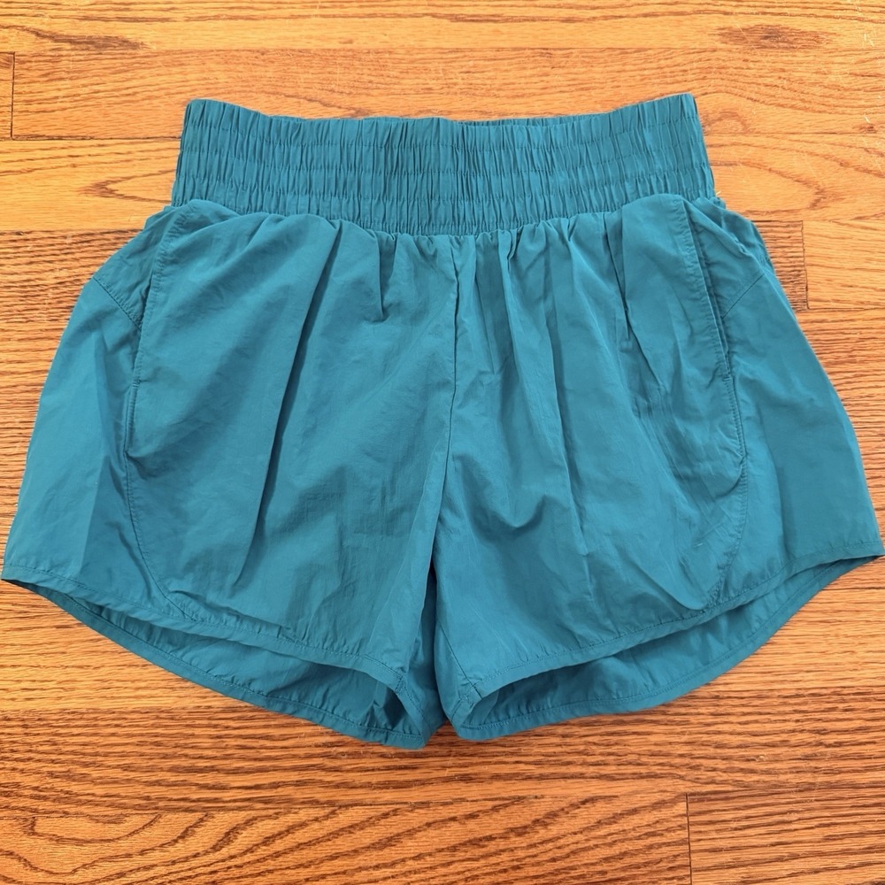 All In Motion Girls' Athletic Short with Liner Size XL 14 Turquoise